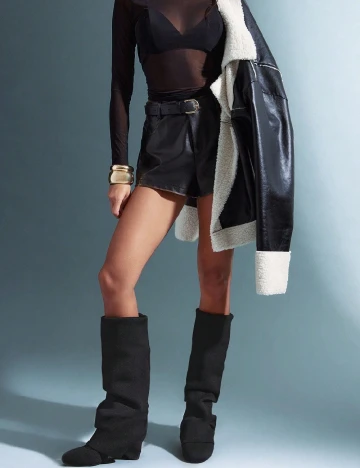 Cizme SHEIN, negru Negru