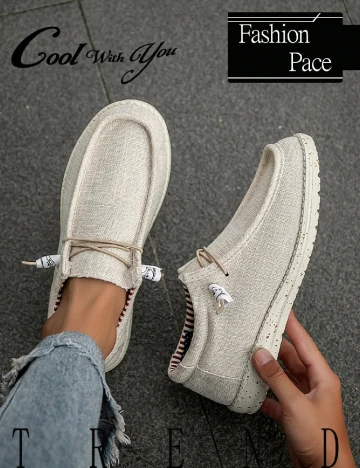 Mocasini SHEIN, bej Crem