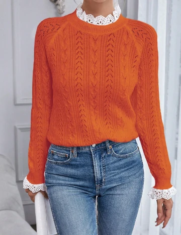 Pulover SHEIN, portocaliu Portocaliu
