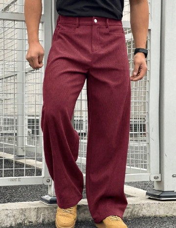 
						Pantaloni Tokuno Plus Size Men, visiniu