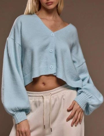 Cardigan Musera, bleu Albastru