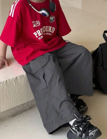 Pantaloni Shein Kids, gri Gri