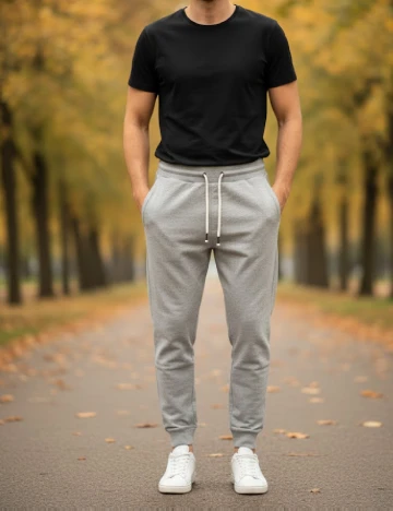 Pantaloni Pull&Bear, gri Gri