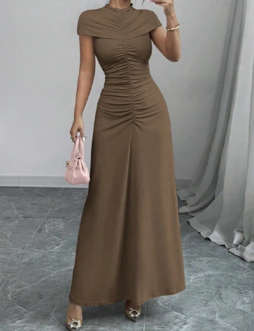 Rochie lunga SHEIN, maro Maro