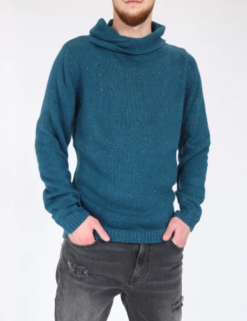 Pulover Pull&Bear, albastru Albastru