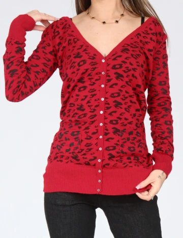 Cardigan Zara, rosu Rosu