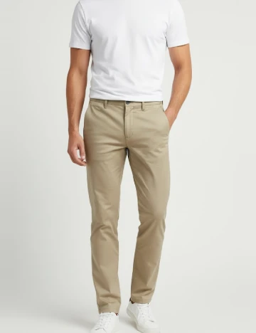 Pantaloni Zara, bej Crem