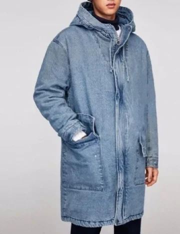 Geaca Zara, albastru Albastru