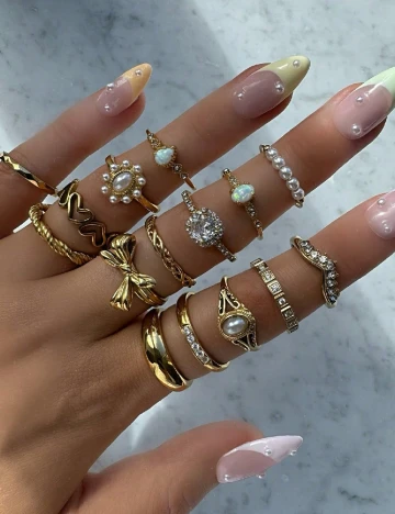 Set Inele SHEIN, auriu Galben