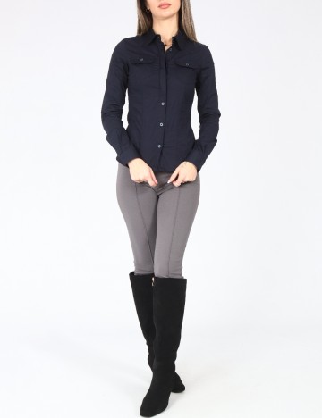 Camasa Zara, bleumarin