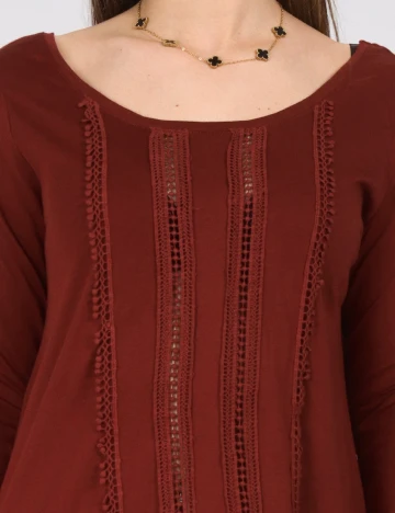 Bluza Bershka, caramiziu Maro