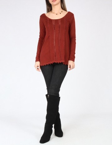 Bluza Bershka, caramiziu