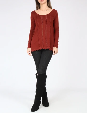 Bluza Bershka, caramiziu Maro