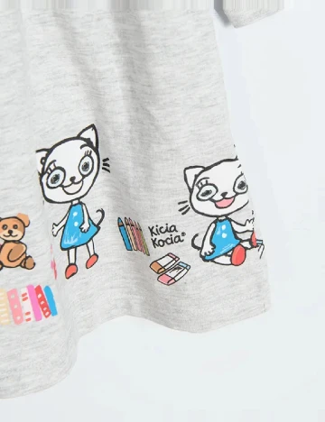 Rochie Cool Club, gri Gri