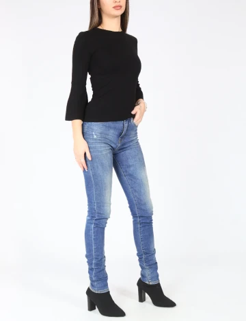 Blugi Zara, albastru Albastru