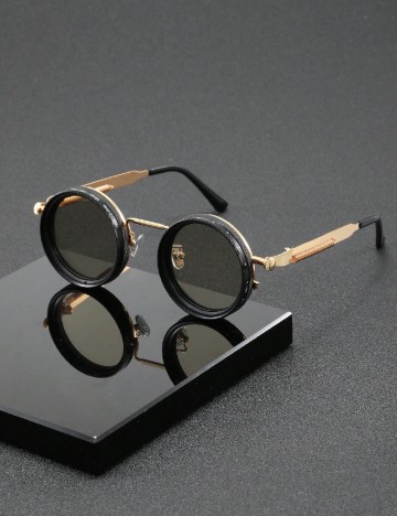 
						Ochelari de soare cu lentile reglabile SHEIN, negru