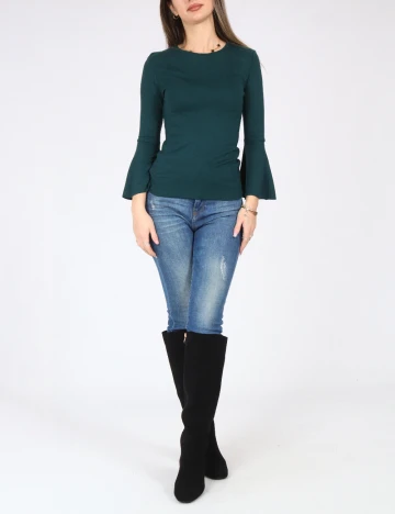 Bluza Bershka, verde Verde