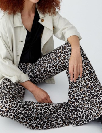 Pantaloni Pull&Bear, animal print