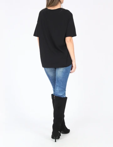 Tricou Pull&Bear, negru Negru