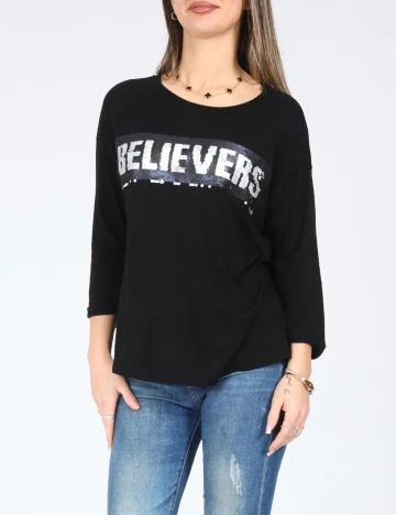 Bluza Bershka, negru Negru