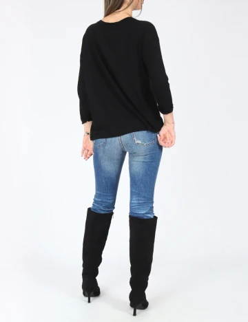 Bluza Bershka, negru Negru