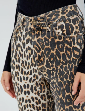 Blugi Pull&Bear, animal print Animal print