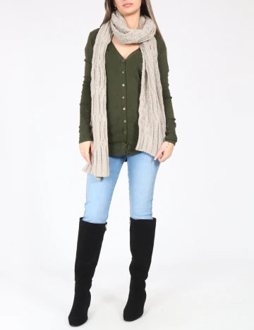 Fular Bershka, gri Gri