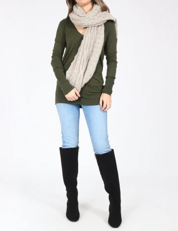 Fular Bershka, gri Gri