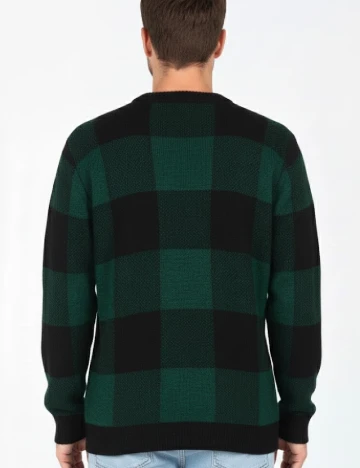 Pulover Pull&Bear, verde/negru Verde
