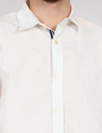 Camasa Bershka, alb Alb