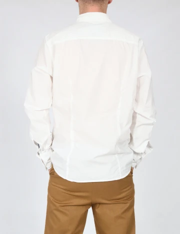 Camasa Bershka, alb Alb