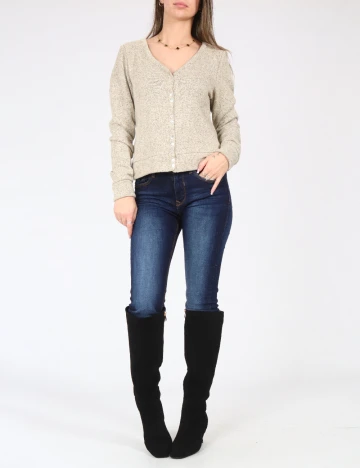 Cardigan Zara, bej Crem