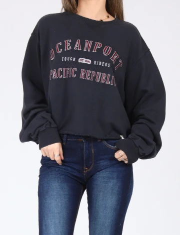 Bluza Oversize Pull&Bear, albastru Albastru