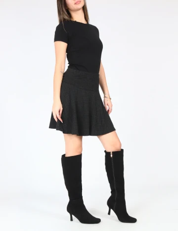 Fusta Zara, gri inchis Gri