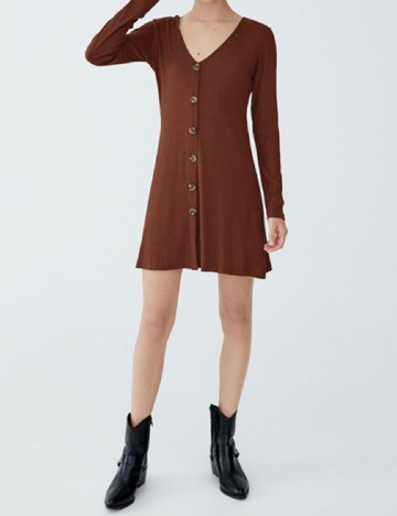 
						Rochie scurta Pull&Bear, maro