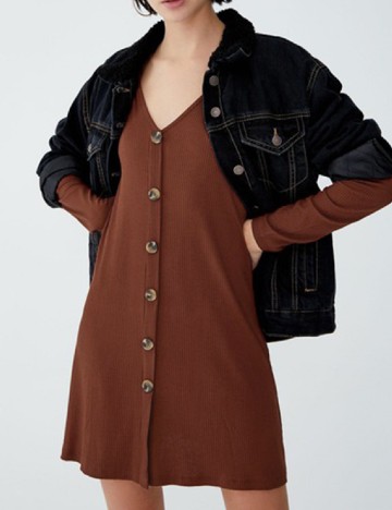 Rochie scurta Pull&Bear, maro
