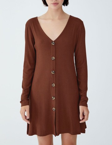 Rochie scurta Pull&Bear, maro