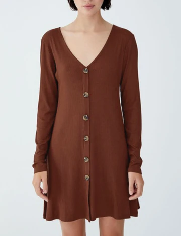 Rochie scurta Pull&Bear, maro Maro