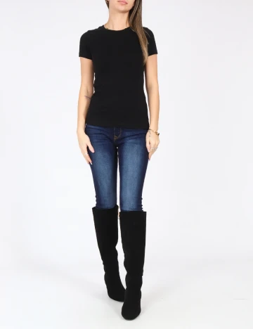 Tricou Pull&Bear, negru Negru