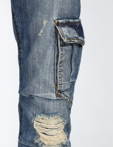 Blugi Bershka, albastru