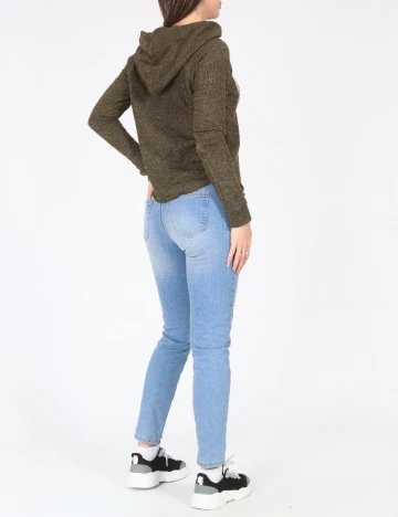 Blugi Bershka, albastru Albastru