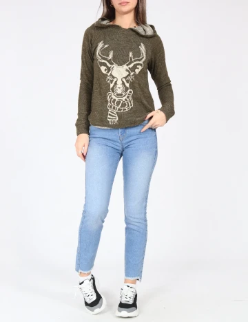 Blugi Bershka, albastru Albastru