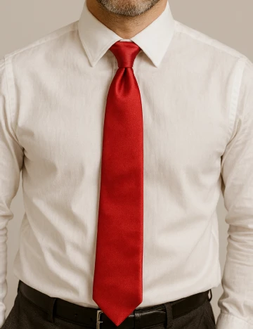 Cravata Zara, rosu Rosu