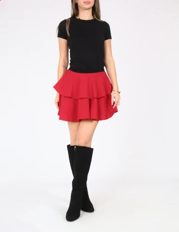 Fusta Zara, rosu Rosu