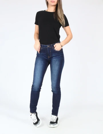 Blugi Bershka, bleumarin Albastru