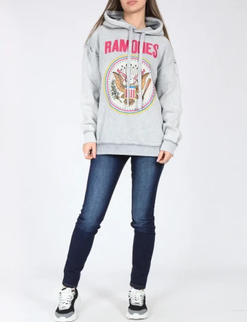 Hanorac Bershka, gri Gri