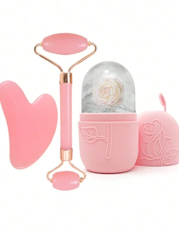 Set accesorii masaj SHEIN, roz Roz