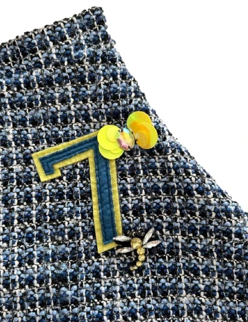 Fusta Zara, albastru Albastru