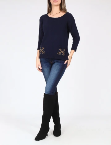 Bluza Zara, bleumarin Albastru