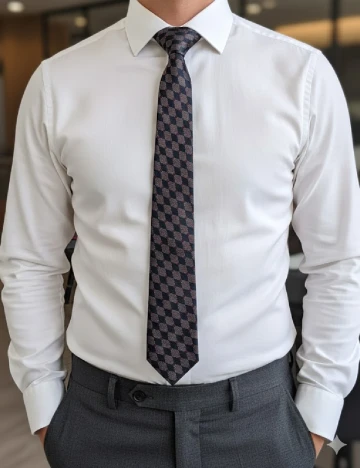 Cravata Zara, bleumarin/rosu Albastru